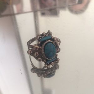 Sterling silver and turquoise ring